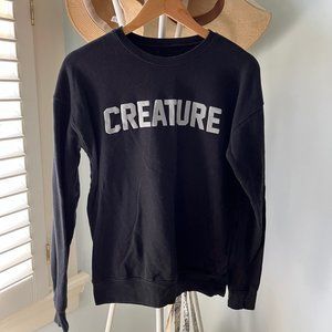 Creature Comforts Brewery Black Sweatshirt, size S